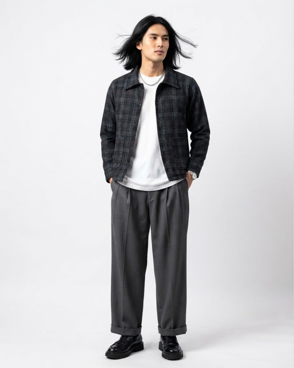 Brown Plaid Shacket