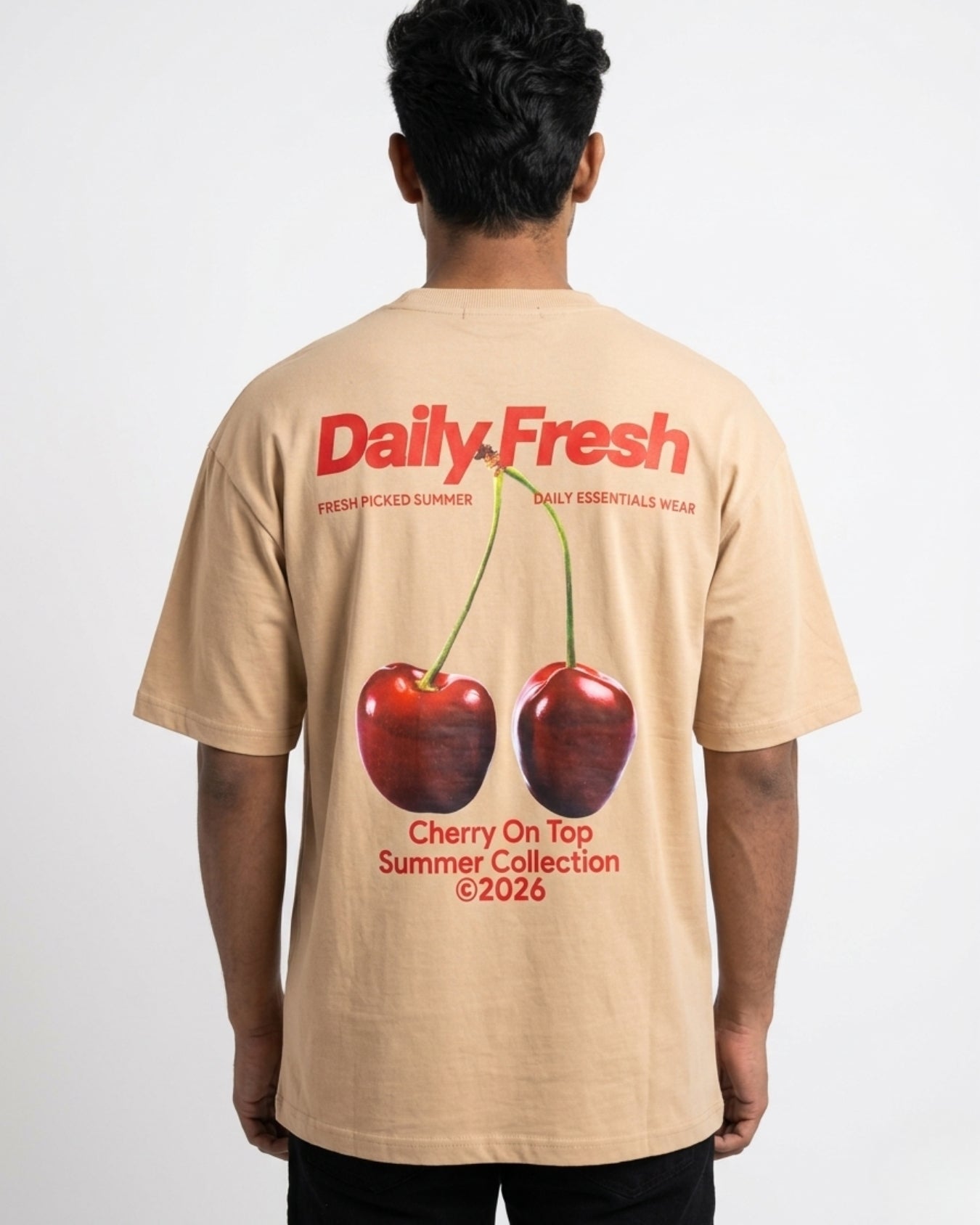 Daily Fresh T-shirt (Badam/Beige)