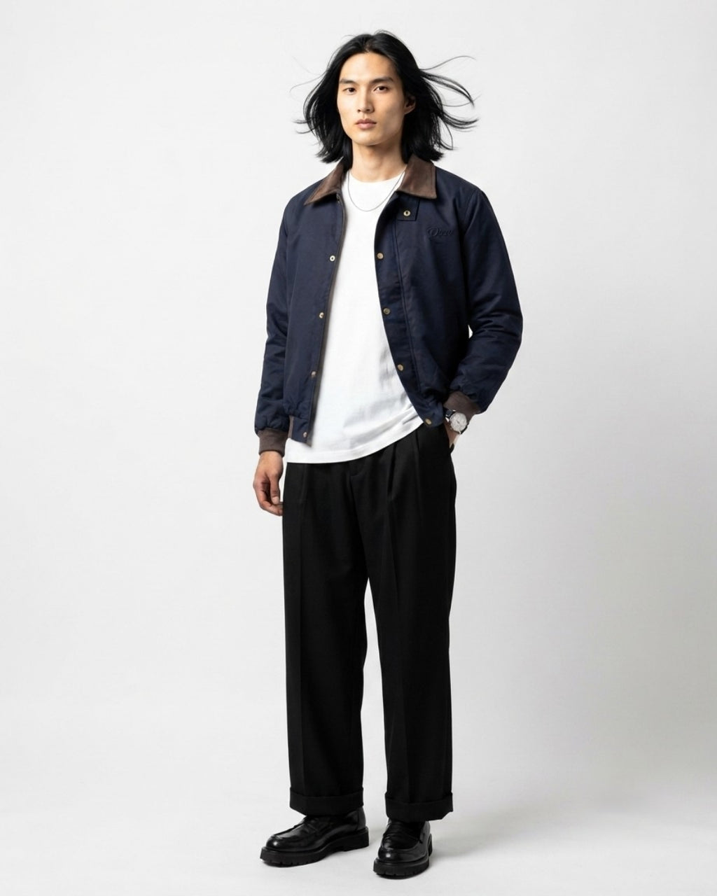 Daily Varsity Jacket (Black)