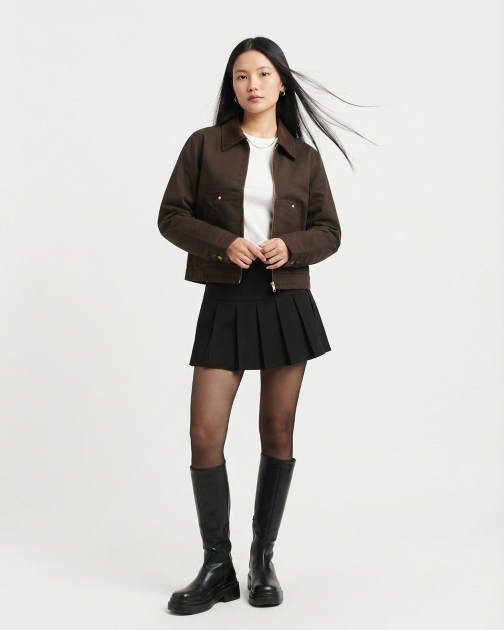 Worker Jacket (Coffee Brown)