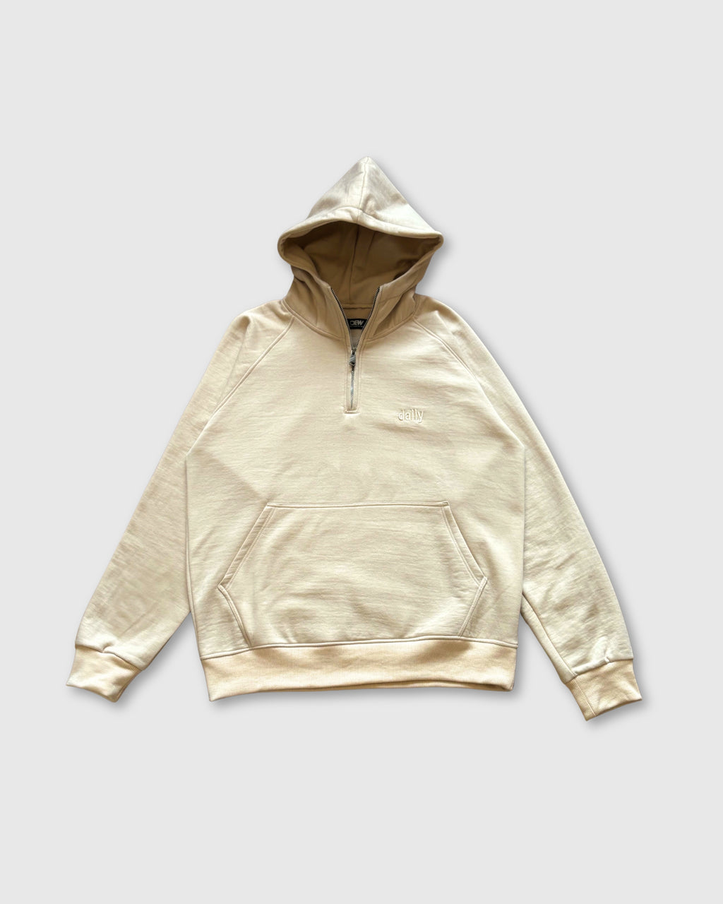 Zip-Up Hoodie (Beige)
