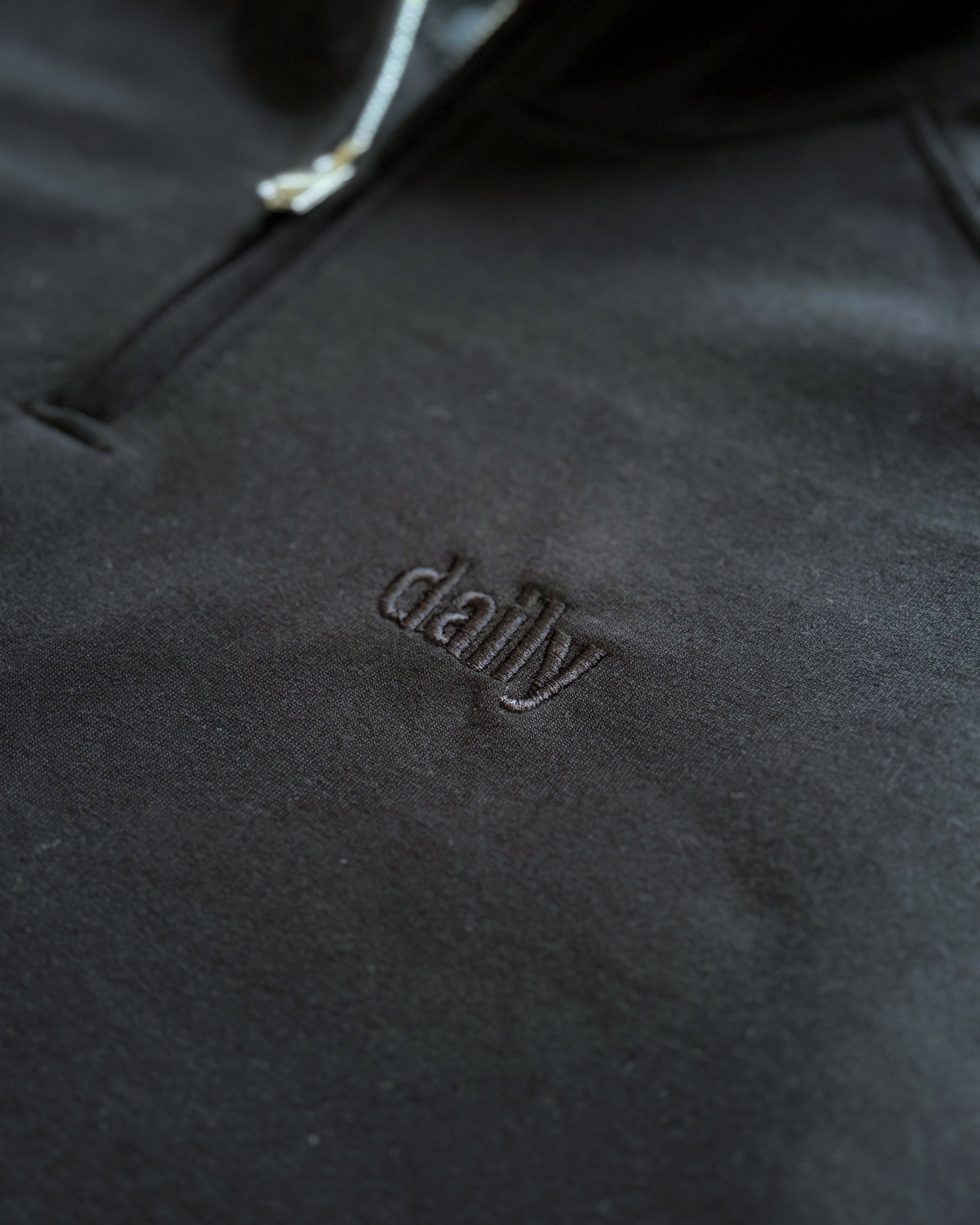 Zip-Up Hoodie (Black)