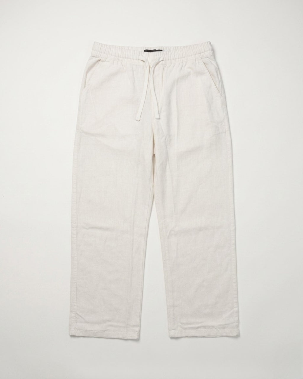 Linen Blend Trouser (White)