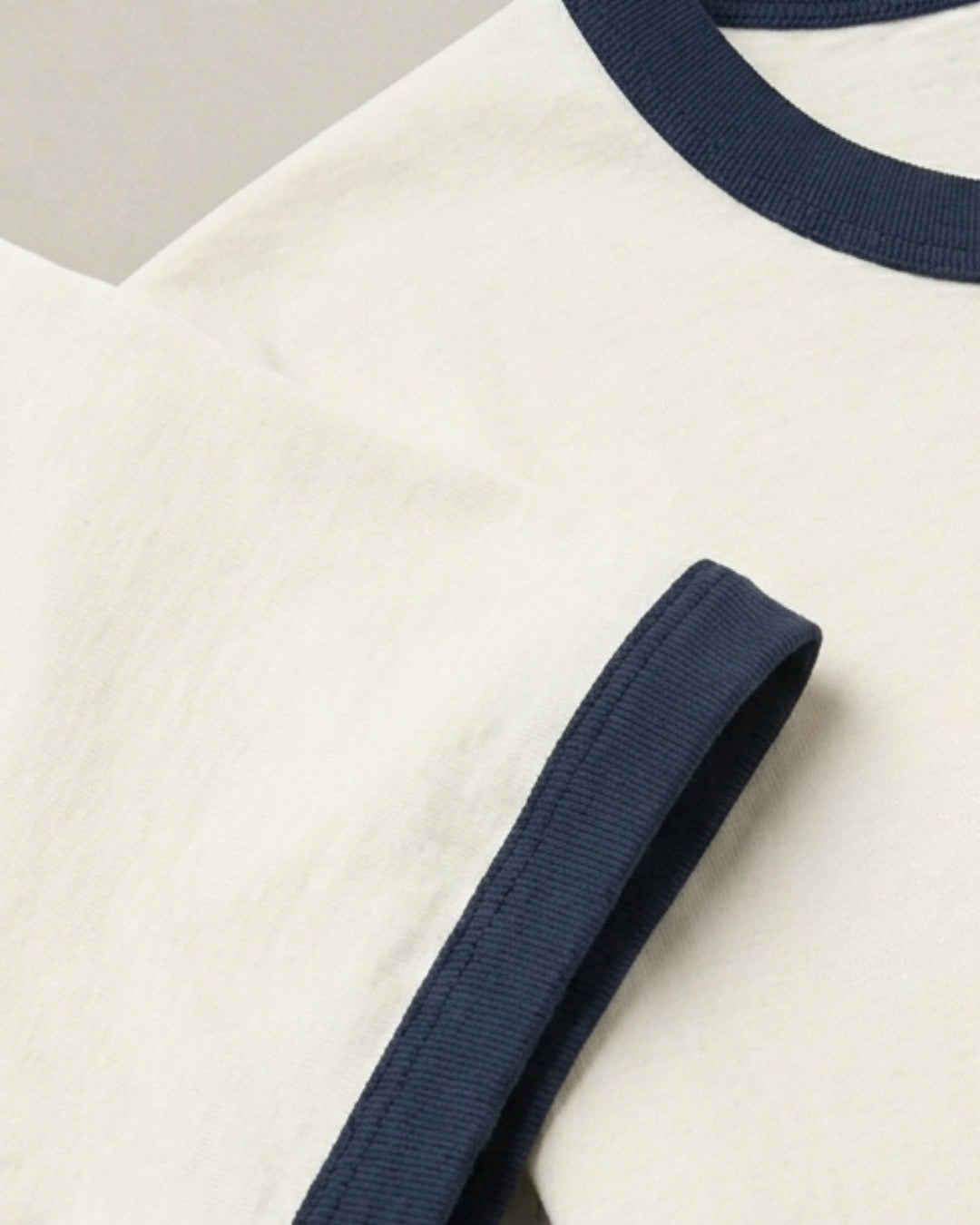 Daily Ringer Tee (Whit/Blue)