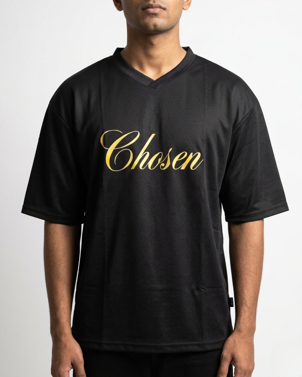 Chosen rice-knit jersey (Black)