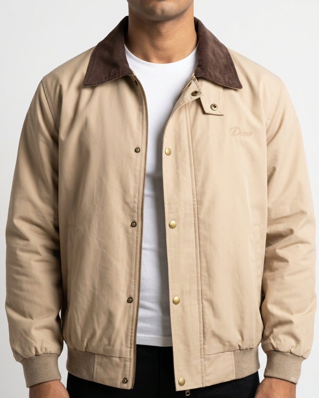 Daily Varsity Jacket (Beige)
