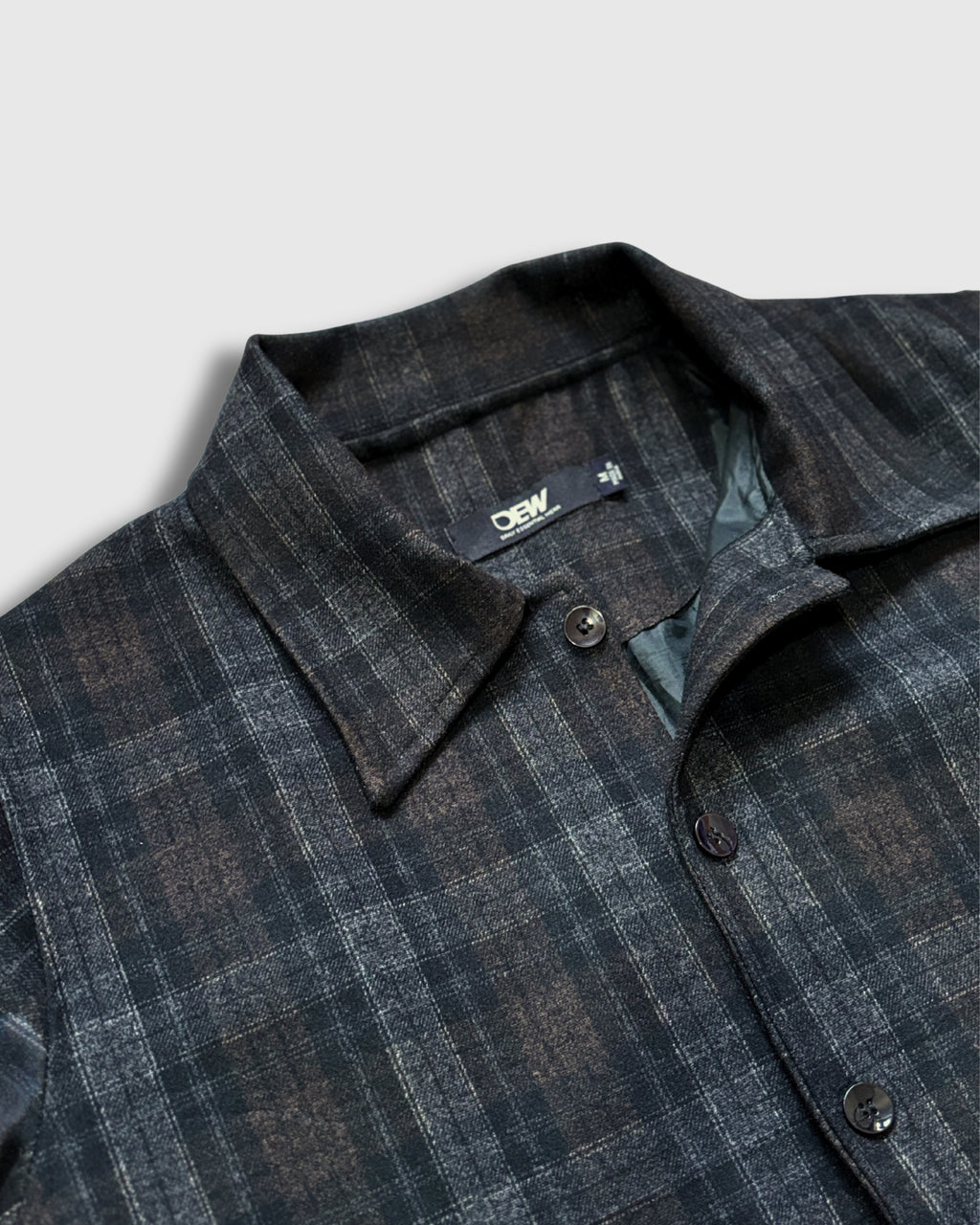 Brown Plaid Shacket