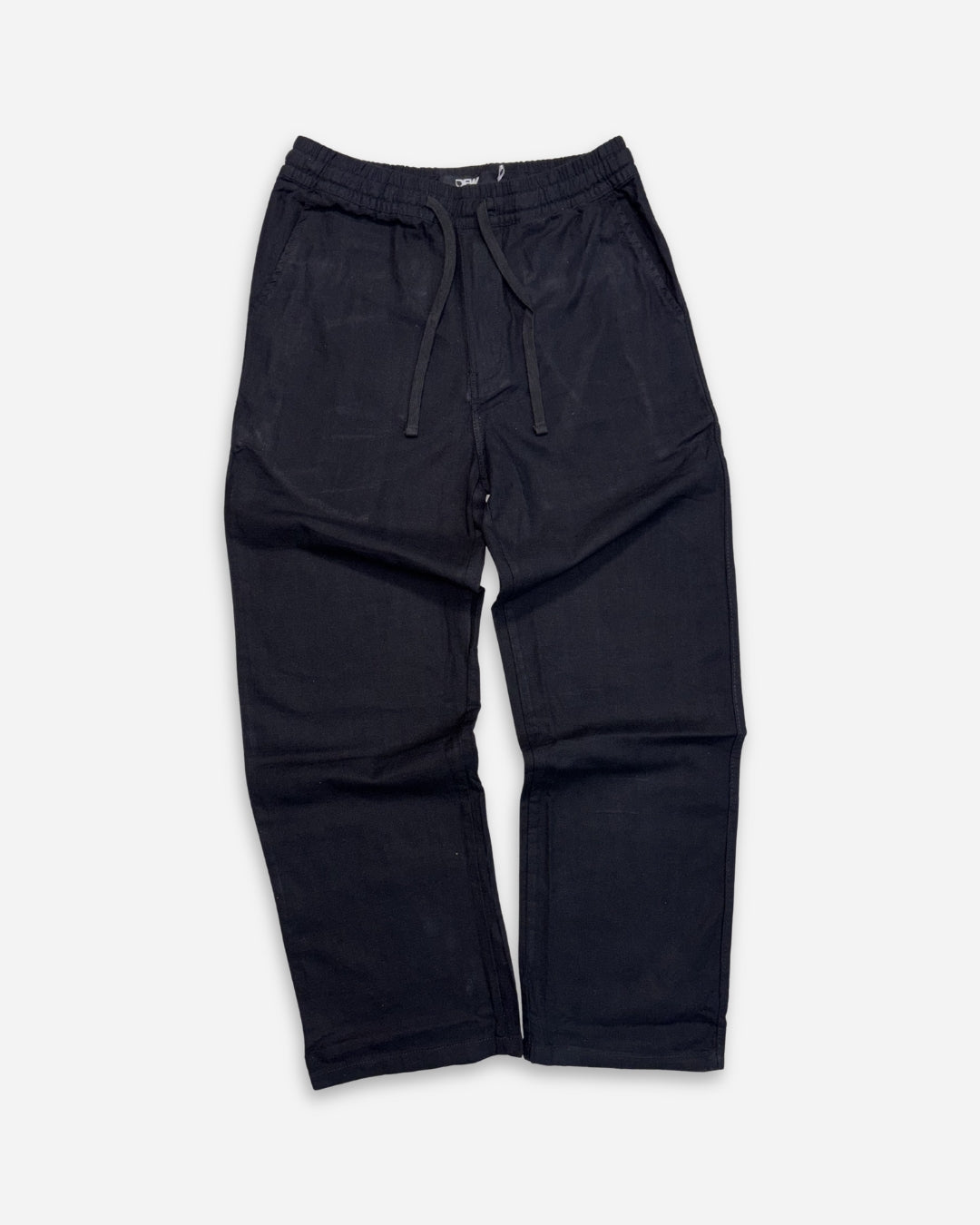 Linen blend trouser (black)