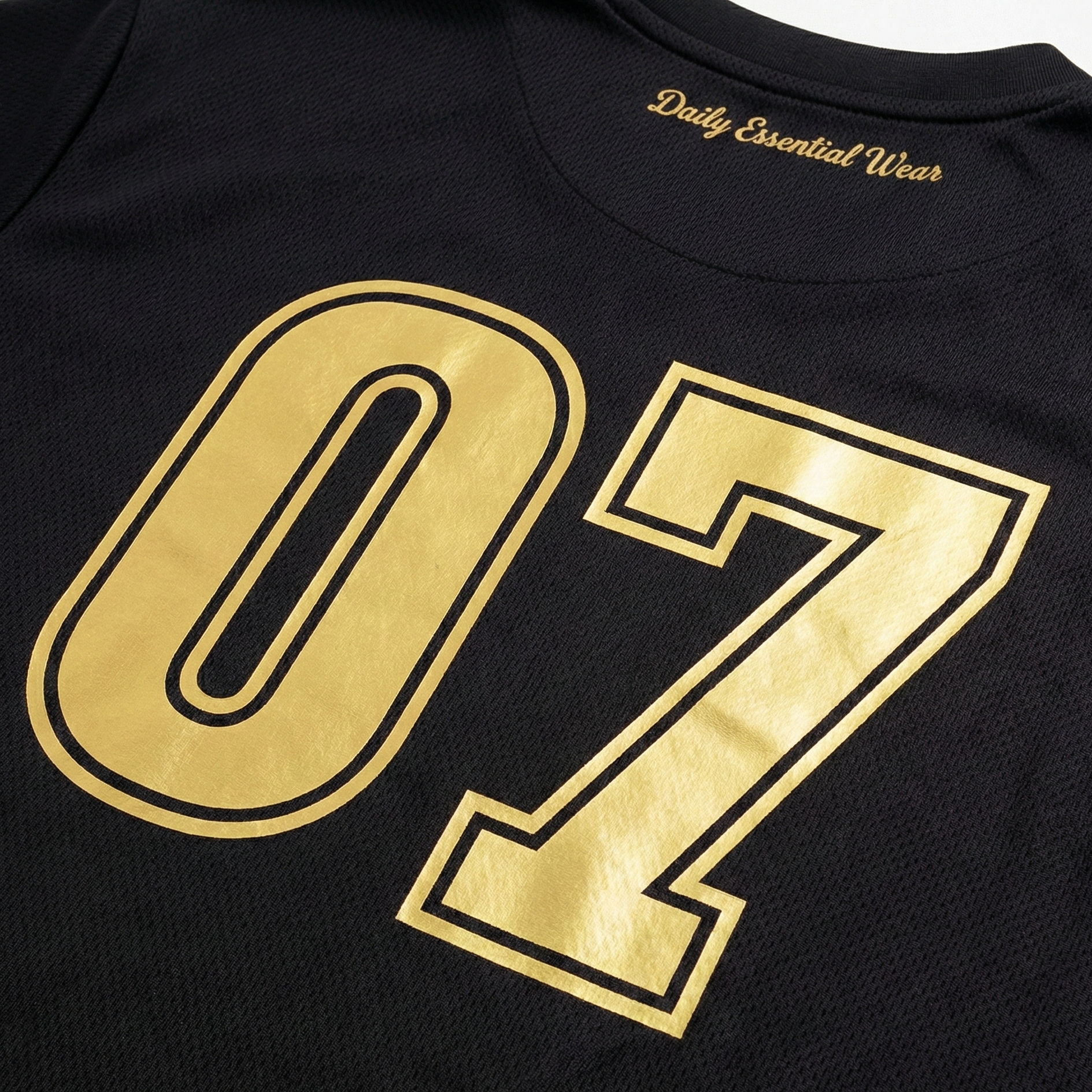 Chosen rice-knit jersey (Black)