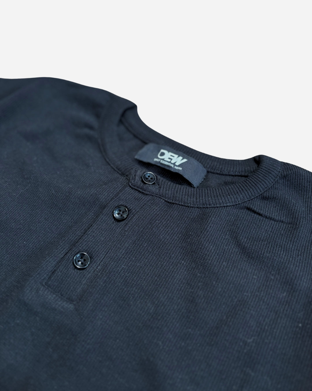 Full Sleeve Henley (Black)