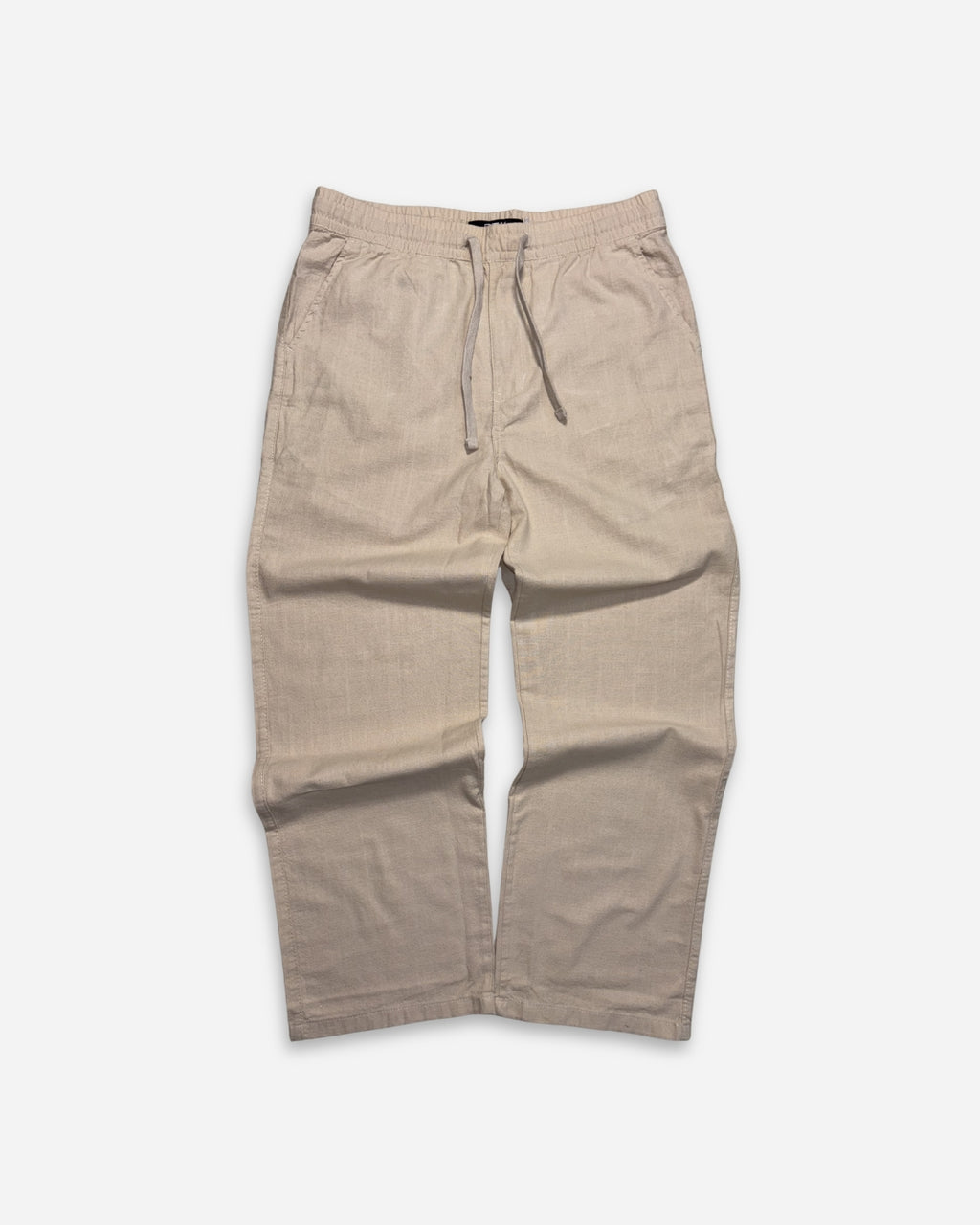 Linen blend trouser (beige)