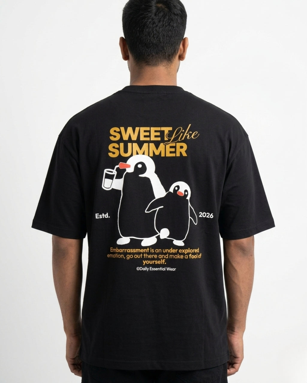 Sweet Like Summer Oversized Tee (Obsidian Black)