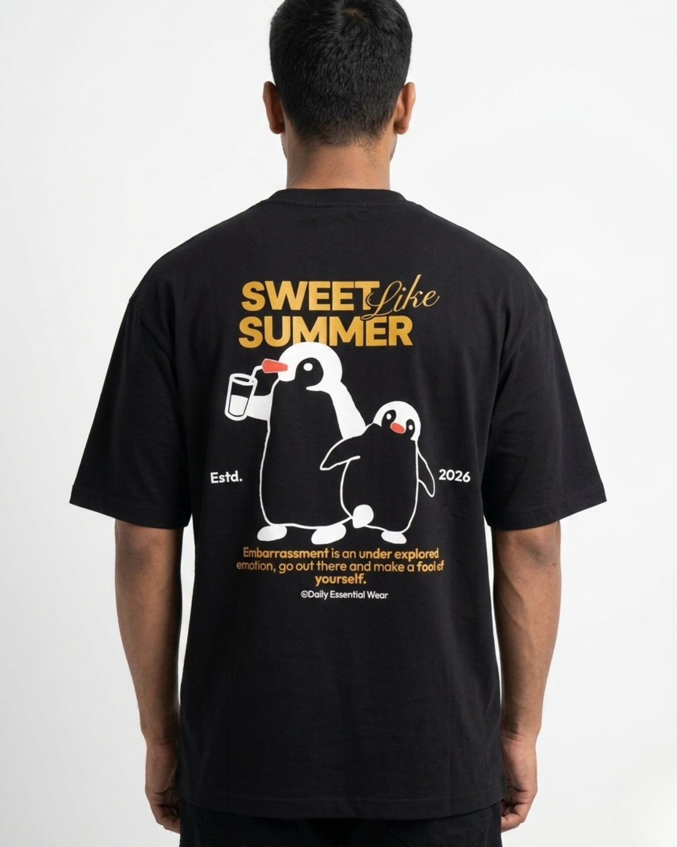 Sweet Like Summer Oversized Tee (Obsidian Black)