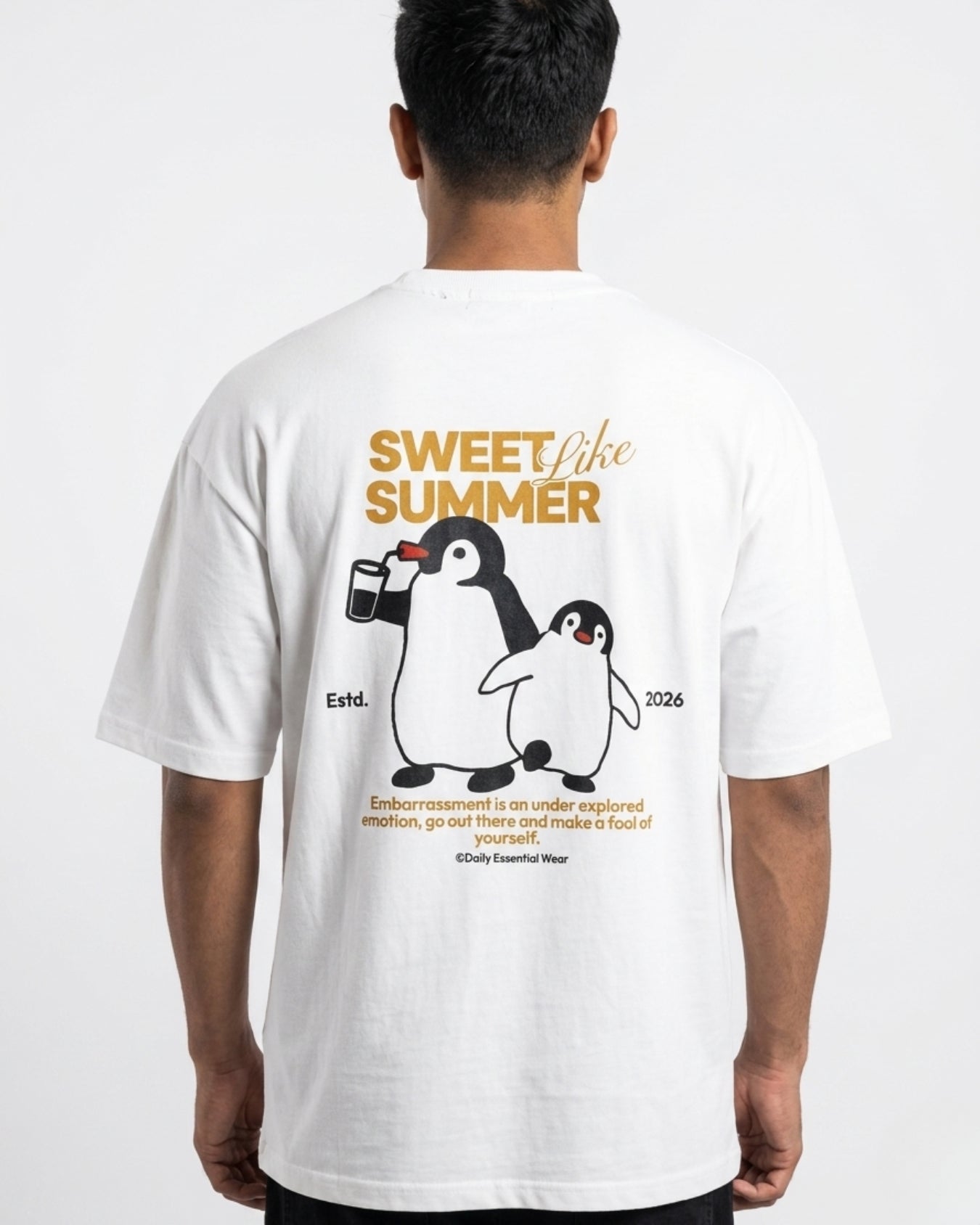 Sweet like summer Over Sized Tee (Smoke White)