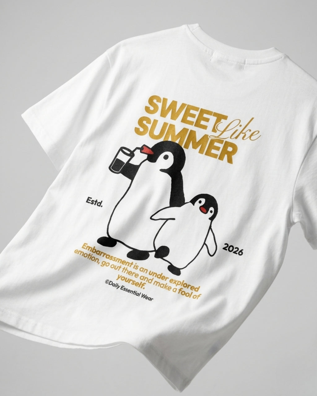Sweet like summer Over Sized Tee (Smoke White)