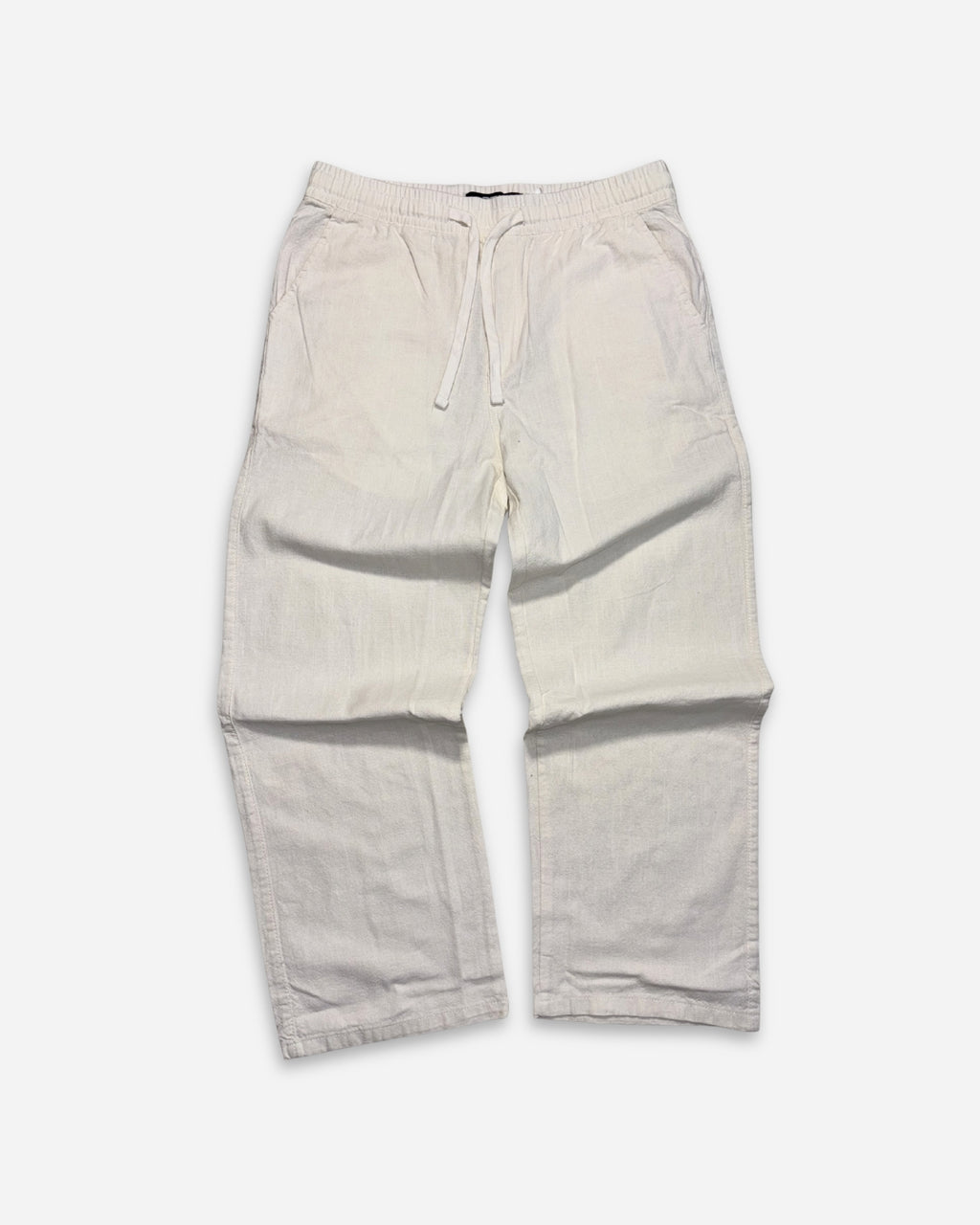 Linen Blend Trouser (White)