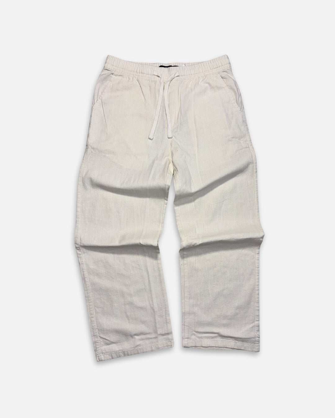 Linen Blend Trouser (White)