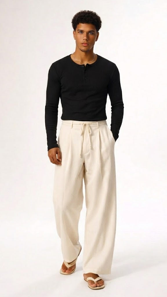 Full Sleeve Henley (Black)